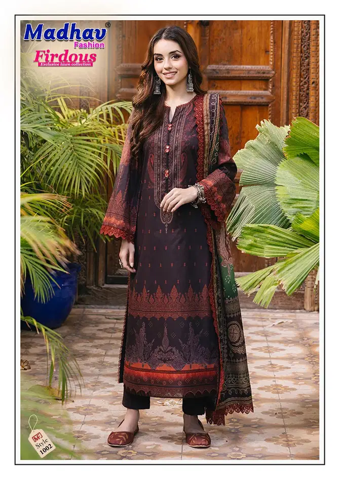 Firdous Vol 1 By Madhav Karachi Cotton Dress Material Wholesale Shop In Surat
